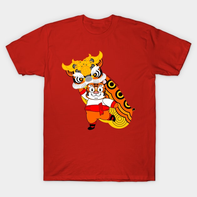 CNY: YEAR OF THE TIGER - LORD TIGER DANCER T-Shirt by cholesterolmind